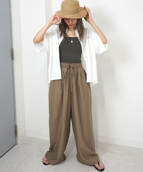 gossara（ゴサラ）の「【抜け感漂う大人の一枚】パラシュートパブリックパンツ（その他パンツ・レディース・カーキ/ブラウン/ライトグレー・FREE）」の8枚目の写真