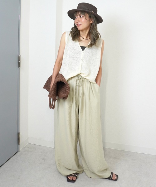 gossara（ゴサラ）の「【抜け感漂う大人の一枚】パラシュートパブリックパンツ（その他パンツ・レディース・カーキ/ブラウン/ライトグレー・FREE）」の19枚目の写真