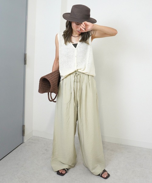 gossara（ゴサラ）の「【抜け感漂う大人の一枚】パラシュートパブリックパンツ（その他パンツ・レディース・カーキ/ブラウン/ライトグレー・FREE）」の20枚目の写真