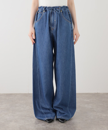 ジャーナルスタンダードレサージュ タックカーブデニムパンツ　38 サイドタックデニムパンツ（デニムパンツ）｜journal standard L