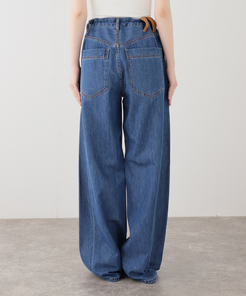 journal standard L'essage（ジャーナルスタンダードレサージュ）の「DARKPARK/ダークパーク IRIS-PAPER BAG TENCEL DENIM パンツ（デニムパンツ・レディース・サックスブルー・26/25/24）」の3枚目の写真