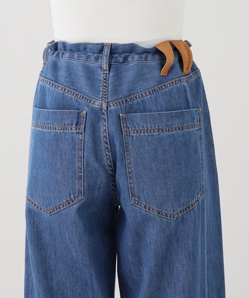 journal standard L'essage（ジャーナルスタンダードレサージュ）の「DARKPARK/ダークパーク IRIS-PAPER BAG TENCEL DENIM パンツ（デニムパンツ・レディース・サックスブルー・26/25/24）」の5枚目の写真