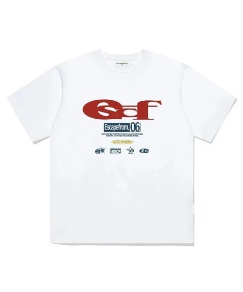 SHEPP(シープ)の「アソートマルチロゴプリント半袖Tシャツ(Tシャツ/カットソー・レディース・ホワイト系/グレー/ホワイト/ブラック・M/S)」の8枚目の写真
