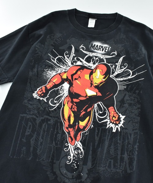 MARVEL（マーベル）の「【USED】Y2K MARVEL “Iron Man” ムービーTシャツ（Tシャツ/カットソー・メンズ・ブラック・LARGE）」の2枚目の写真