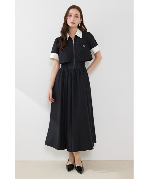 rienda(リエンダ)の「【再入荷】バストディティールフレアワンピース 夏服(ワンピース・レディース・ブラック/グレー/ライトイエロー・SMALL/MEDIUM)」の16枚目の写真