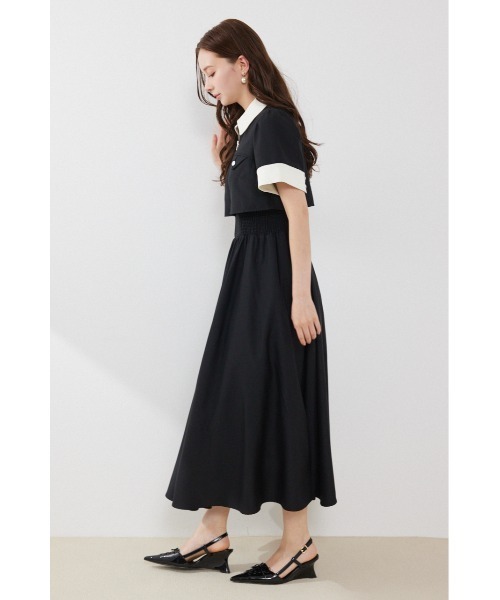 rienda(リエンダ)の「【再入荷】バストディティールフレアワンピース 夏服(ワンピース・レディース・ブラック/グレー/ライトイエロー・SMALL/MEDIUM)」の17枚目の写真
