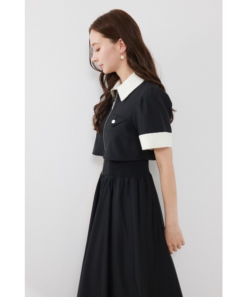 rienda(リエンダ)の「【再入荷】バストディティールフレアワンピース 夏服(ワンピース・レディース・ブラック/グレー/ライトイエロー・SMALL/MEDIUM)」の20枚目の写真