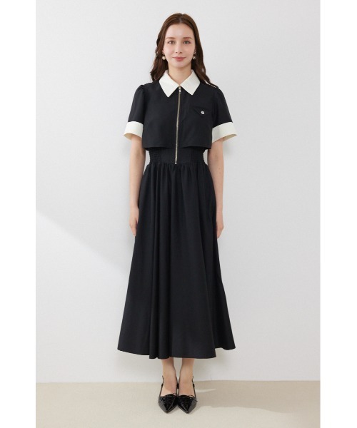 rienda(リエンダ)の「【再入荷】バストディティールフレアワンピース 夏服(ワンピース・レディース・ブラック/グレー/ライトイエロー・SMALL/MEDIUM)」の22枚目の写真
