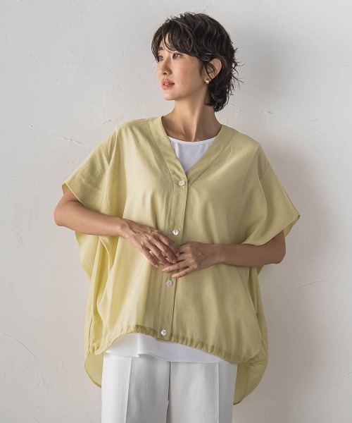 la.f…(ラエフ)の「バックサテンジョーゼットカットソー(Tシャツ/カットソー・レディース・ブラック/ホワイト・9号)」の12枚目の写真