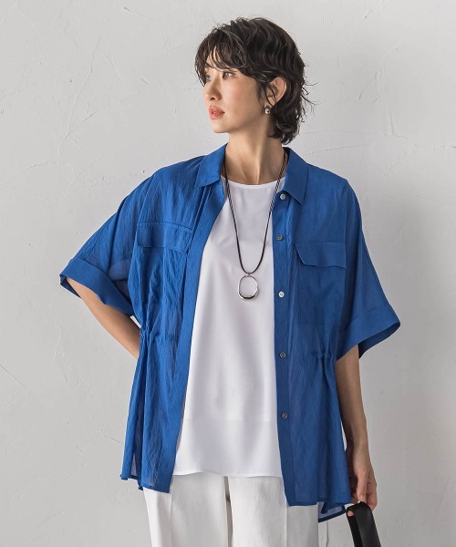 la.f…(ラエフ)の「バックサテンジョーゼットカットソー(Tシャツ/カットソー・レディース・ブラック/ホワイト・9号)」の17枚目の写真