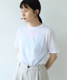 yuni | △強撚C/Ny sheer regular T-SH(Tシャツ/カットソー)