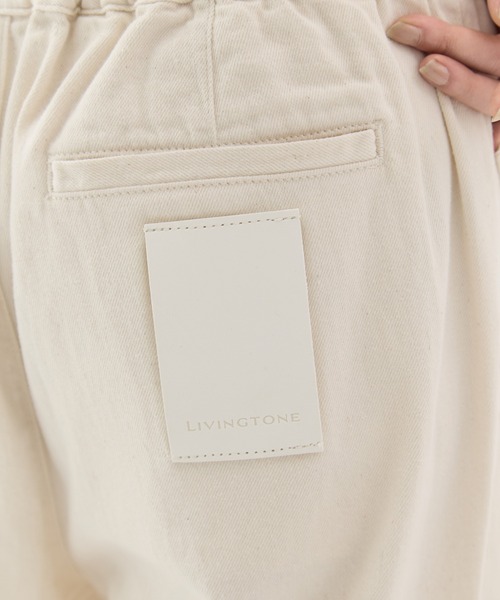 LIVINGTONE(リヴィントーン)の「【LIVINGTONE/リヴィントーン】《STUDIOUS別注》Relaxed open knee/リラックスオープンニーデニム(デニムパンツ・レディース・ブラック/アイボリー・38/36)」の16枚目の写真