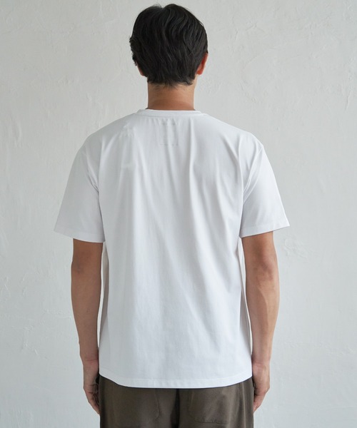 ikka(イッカ)の「【接触冷感】ステッチ刺繍Tシャツ(Tシャツ/カットソー・メンズ・ホワイト/ブラック/ネイビー・M/L/XL/S)」の14枚目の写真