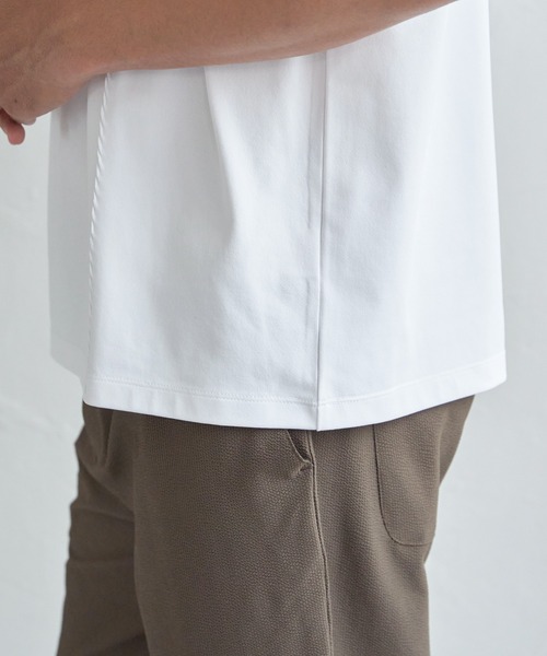 ikka(イッカ)の「【接触冷感】ステッチ刺繍Tシャツ(Tシャツ/カットソー・メンズ・ホワイト/ブラック/ネイビー・M/L/XL/S)」の20枚目の写真