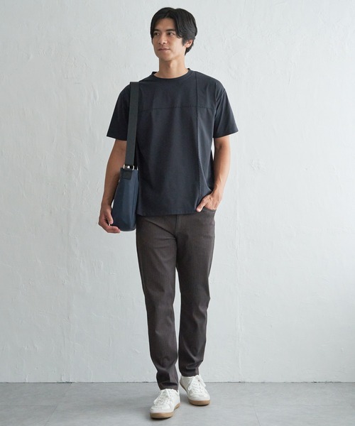 ikka(イッカ)の「【接触冷感】ステッチ刺繍Tシャツ(Tシャツ/カットソー・メンズ・ホワイト/ブラック/ネイビー・M/L/XL/S)」の13枚目の写真