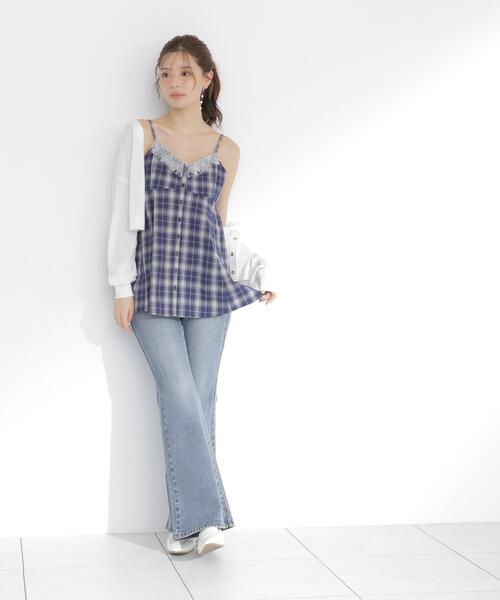 PROPORTION BODY DRESSING(プロポーションボディドレッシング)の「<a>レイヤードキャミソールビスチェ / 1216219701(シャツ/ブラウス・レディース・ネイビー/ブラウン・FREE)」の15枚目の写真