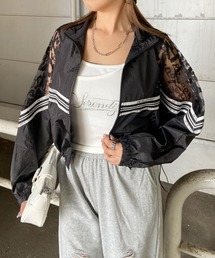 ラインレース切替トラックジャケット