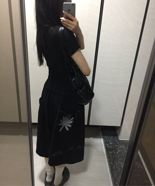 DANDEL（ダンデル）の「DD symbol sweat bermuda pants (BLACK)（その他パンツ・レディース・その他・1/2）」の3枚目の写真
