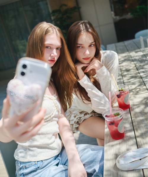 Heather（ヘザー）の「【Heather×PEACH JOHN】パターンメッシュカーディガン　1052565（カーディガン/ボレロ・レディース・ブルー系その他/オフホワイト/ホワイト系その他・FREE）」の18枚目の写真