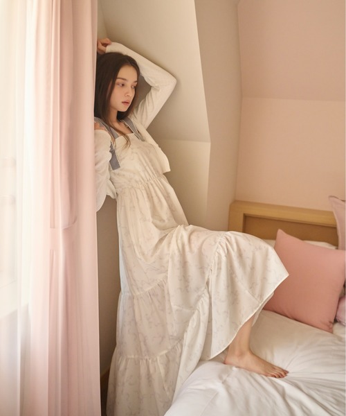 Heather（ヘザー）の「【Heather×PEACH JOHN】パターンメッシュカーディガン　1052565（カーディガン/ボレロ・レディース・ブルー系その他/オフホワイト/ホワイト系その他・FREE）」の8枚目の写真
