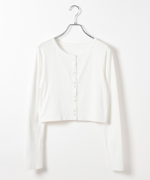 Heather（ヘザー）の「【Heather×PEACH JOHN】パターンメッシュカーディガン　1052565（カーディガン/ボレロ・レディース・ブルー系その他/オフホワイト/ホワイト系その他・FREE）」の19枚目の写真