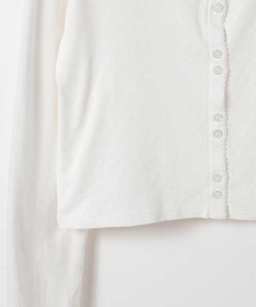 Heather（ヘザー）の「【Heather×PEACH JOHN】パターンメッシュカーディガン　1052565（カーディガン/ボレロ・レディース・ブルー系その他/オフホワイト/ホワイト系その他・FREE）」の21枚目の写真