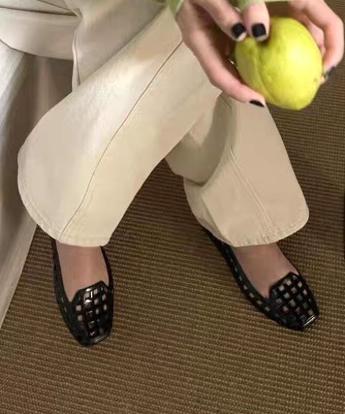 Vipoa(ヴィポア)の「Ballet mesh jelly shoes(サンダル・レディース・ブラウン/アイボリー/クリア/シルバー/ゴールド/ブラック/レッド・SMALL/LARGE/MEDIUM)」の22枚目の写真