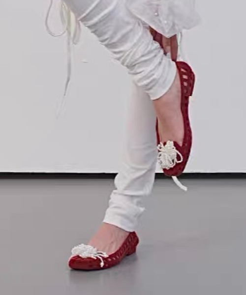 Vipoa(ヴィポア)の「Ballet mesh jelly shoes(サンダル・レディース・ブラウン/アイボリー/クリア/シルバー/ゴールド/ブラック/レッド・SMALL/LARGE/MEDIUM)」の8枚目の写真