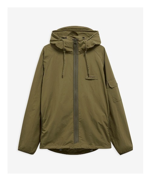 Barbour（バブアー）の「Re-Engineered / リ エンジニアード Flyweight シャワープルーフジャケット（ブルゾン・メンズ・オリーブ/ワイン・SMALL/MEDIUM/LARGE）」の8枚目の写真
