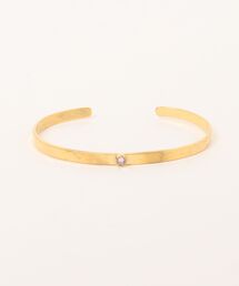 A.en（エイエン ）の「【CHAN LUU】GOLD BANGLE WITH STONE（バングル/リストバンド）」