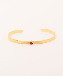 A.en（エイエン ）の「【CHAN LUU】GOLD BANGLE WITH STONE（バングル/リストバンド）」
