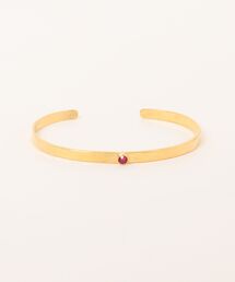 A.en（エイエン ）の「【CHAN LUU】GOLD BANGLE WITH STONE（バングル/リストバンド）」