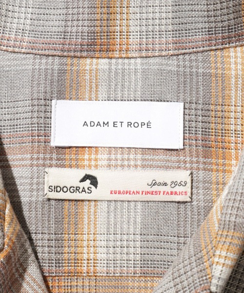 ADAM ET ROPE'(アダムエロペ)の「【SIDOGRAS/シドグラス】ウールブレンドチェックオープンカラーシャツ(シャツ/ブラウス・メンズ・ブルー系その他4/グレー系その他・M/L)」の15枚目の写真