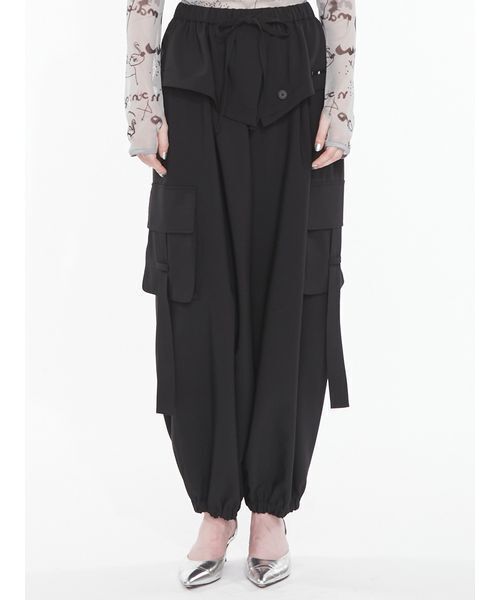 SORIN(ソリン )の「Flapped Parachute Pants / フラップパラシュートパンツ(その他パンツ・レディース・カーキ/チェック/ブラック・36/38)」の5枚目の写真