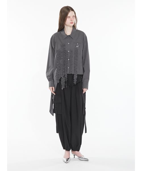 SORIN(ソリン )の「Flapped Parachute Pants / フラップパラシュートパンツ(その他パンツ・レディース・カーキ/チェック/ブラック・36/38)」の8枚目の写真