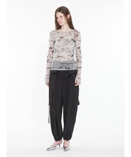 SORIN(ソリン )の「Flapped Parachute Pants / フラップパラシュートパンツ(その他パンツ・レディース・カーキ/チェック/ブラック・36/38)」の9枚目の写真