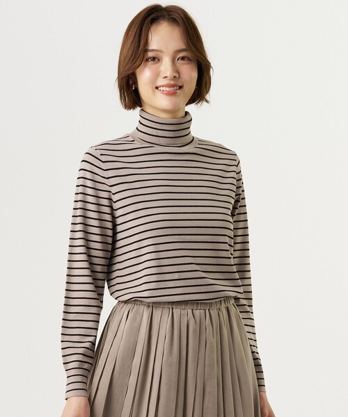 J.PRESS Ladies(J.プレス レディス)の「【人気定番アイテム・シーンレスに活躍】PRINCE タートルネック ニット(ニット/セーター・レディース・ピーコックグリーン系/ブラウン系1/ライトグレー系/ブラック系/ホワイト系1/ダークブラウン系/ベージュ系/ホワイト系・SMALL)」の6枚目の写真