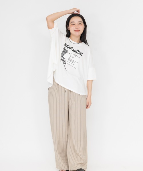 meeny miny(ミーニーマイニー)の「【京都府立植物園】ユキミバナTシャツ(Tシャツ/カットソー・レディース・ブラック/ホワイト・MEDIUM)」の12枚目の写真