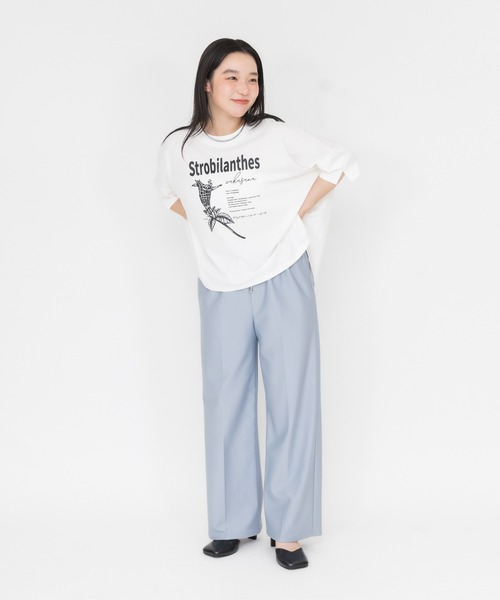 meeny miny(ミーニーマイニー)の「【京都府立植物園】ユキミバナTシャツ(Tシャツ/カットソー・レディース・ブラック/ホワイト・MEDIUM)」の19枚目の写真