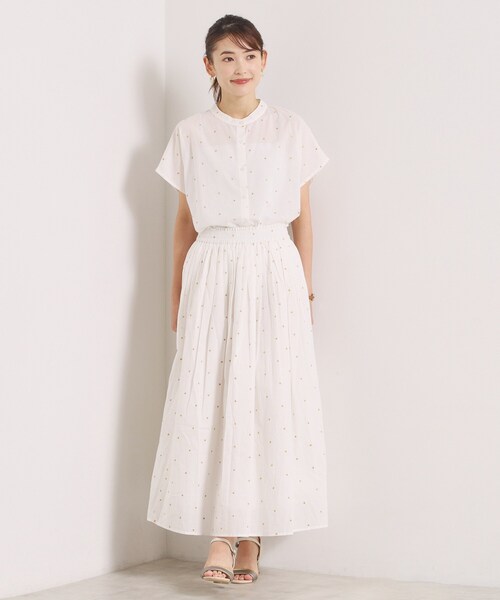 ITS'DEMO(イッツデモ)の「ラメドット刺繍ブラウス(シャツ/ブラウス・レディース・オフホワイト/ブラック/ブラウン系その他・00)」の12枚目の写真