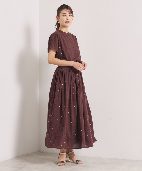 ITS'DEMO(イッツデモ)の「ラメドット刺繍ブラウス(シャツ/ブラウス・レディース・オフホワイト/ブラック/ブラウン系その他・00)」の22枚目の写真