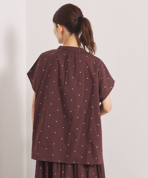 ITS'DEMO(イッツデモ)の「ラメドット刺繍ブラウス(シャツ/ブラウス・レディース・オフホワイト/ブラック/ブラウン系その他・00)」の18枚目の写真