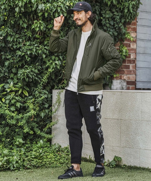 wjk reluxe(ダブルジェーケーリラックス)の「mj11773- Padded Stand Collar MA-1 中綿MA-1ジャケット(WR26W-03)(MA-1・メンズ・オリーブ/ブラック/ネイビー・L/M/S)」の7枚目の写真