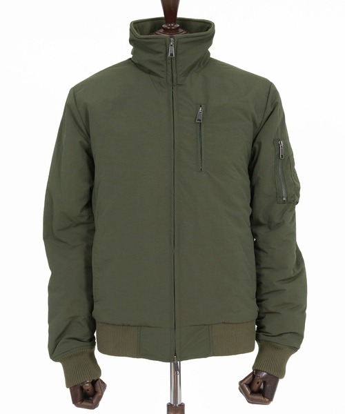wjk reluxe(ダブルジェーケーリラックス)の「mj11773- Padded Stand Collar MA-1 中綿MA-1ジャケット(WR26W-03)(MA-1・メンズ・オリーブ/ブラック/ネイビー・L/M/S)」の9枚目の写真