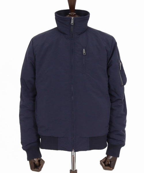 wjk reluxe(ダブルジェーケーリラックス)の「mj11773- Padded Stand Collar MA-1 中綿MA-1ジャケット(WR26W-03)(MA-1・メンズ・オリーブ/ブラック/ネイビー・L/M/S)」の11枚目の写真