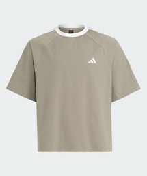 クールフィーリング オーバーサイズフィット スリーストライプス 半袖Tシャツ / アディダス adidas