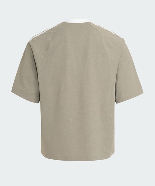adidas(アディダス)の「クールフィーリング オーバーサイズフィット スリーストライプス 半袖Tシャツ / アディダス adidas(Tシャツ/カットソー・メンズ・グリーン・XX-LARGE/3XL/LARGE/MEDIUM/SMALL/X-LARGE/X-SMALL)」の2枚目の写真