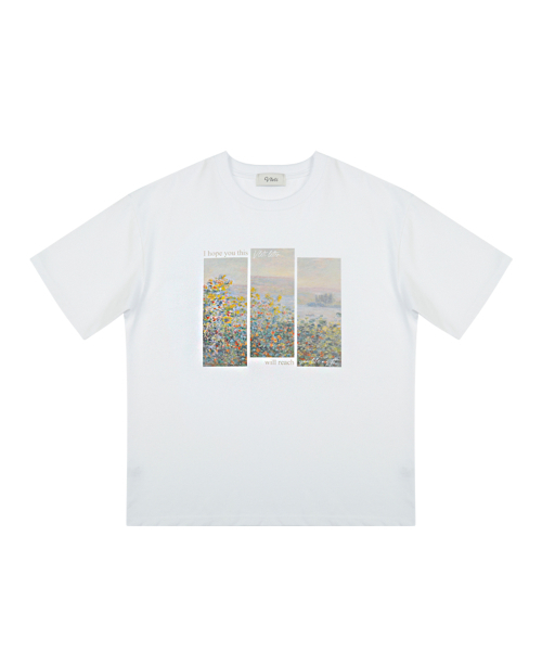 VLETI(ブレッティ)の「Letter Art Work Printing T-shirt (white)(Tシャツ/カットソー・レディース・ホワイト・FREE)」の2枚目の写真