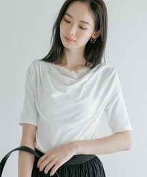 ドレープカットレースTシャツ/1063333