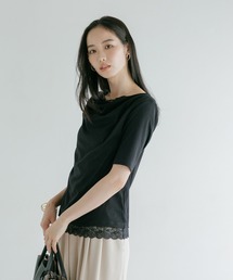 ドレープカットレースTシャツ/1063333